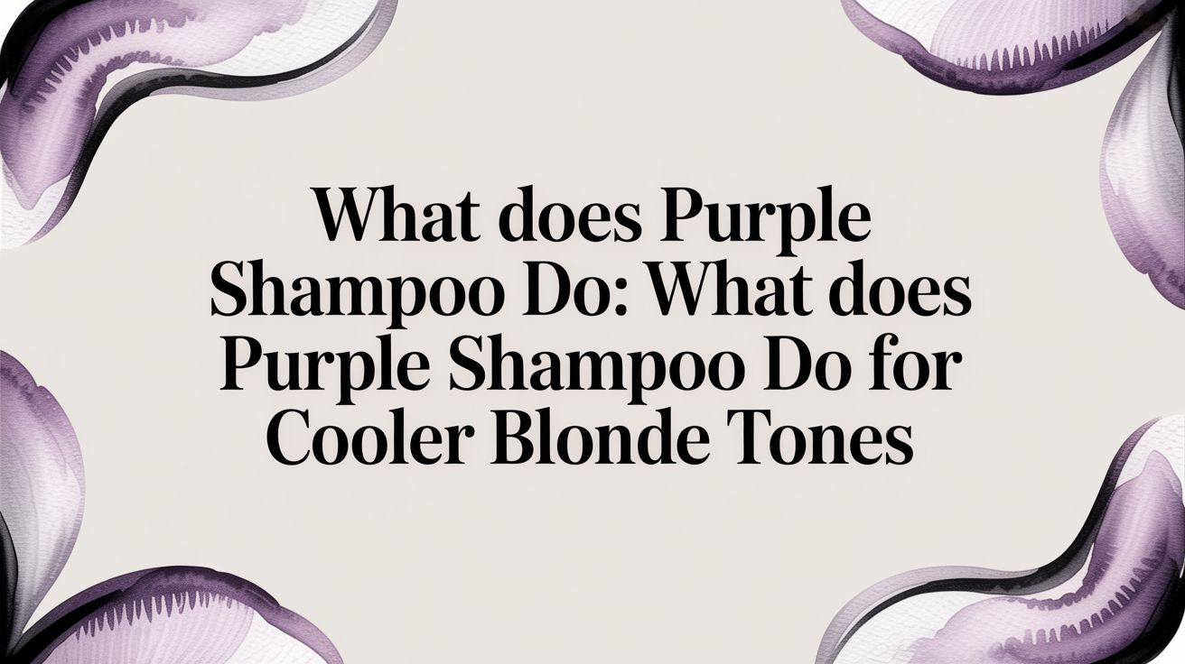 What Does Purple Shampoo Do? A Guide to Banishing Brassy Tones