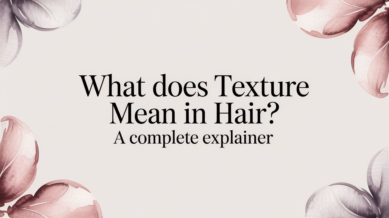 What Does Texture Mean in Hair? a Complete Explainer