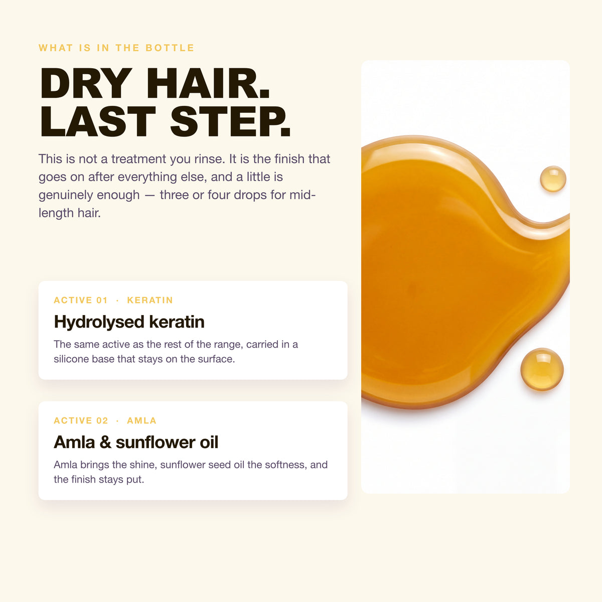 What is in Morfose Metamorfose Bond Care: hydrolysed keratin and amla