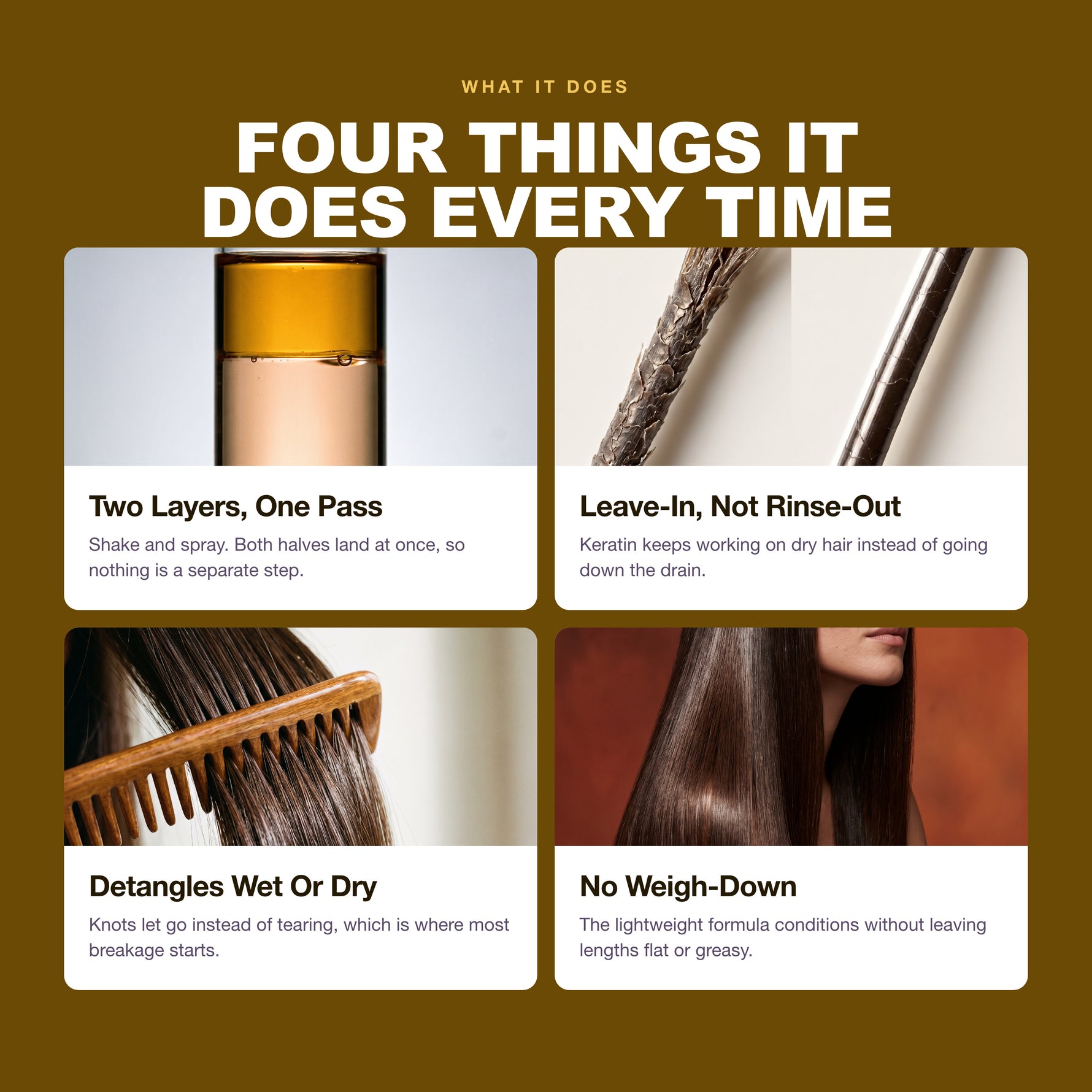 Four things the Morfose Bond Care Two-Phase Conditioner does every time