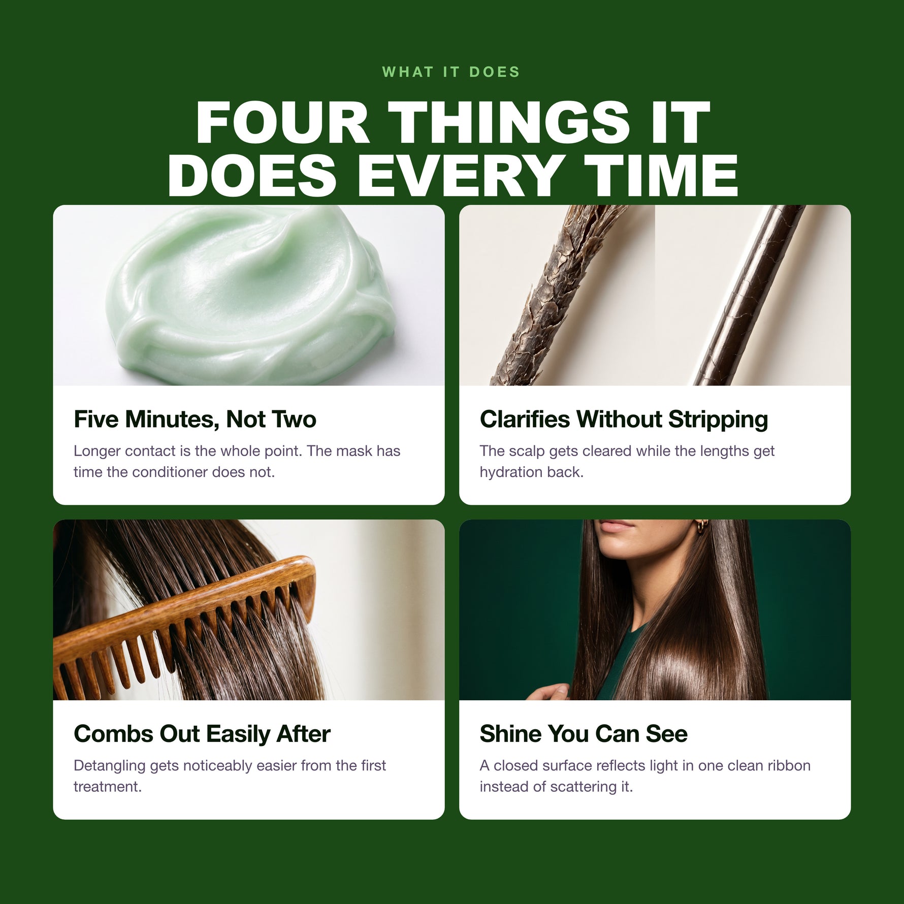 Four things the Morfose Pure Detox Hair Mask does every time