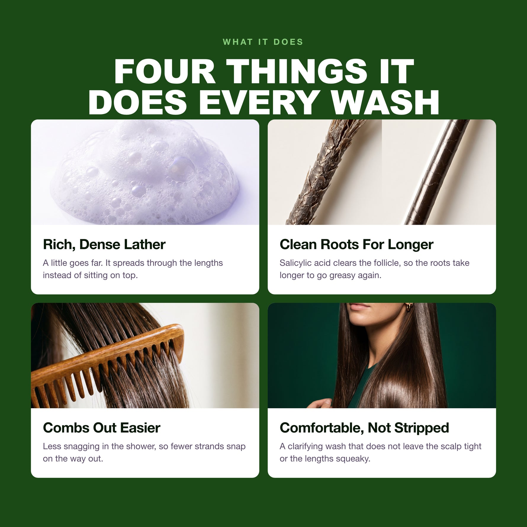 Four things the Morfose Pure Detox Shampoo does every time