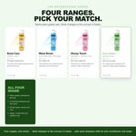 The four Morfose Metamorfose ranges, Pure Detox highlighted