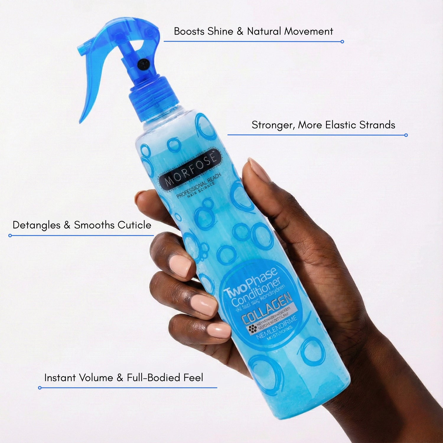 Morfose Collagen Two Phase Leave-In Conditioner, 13.53 Fl oz