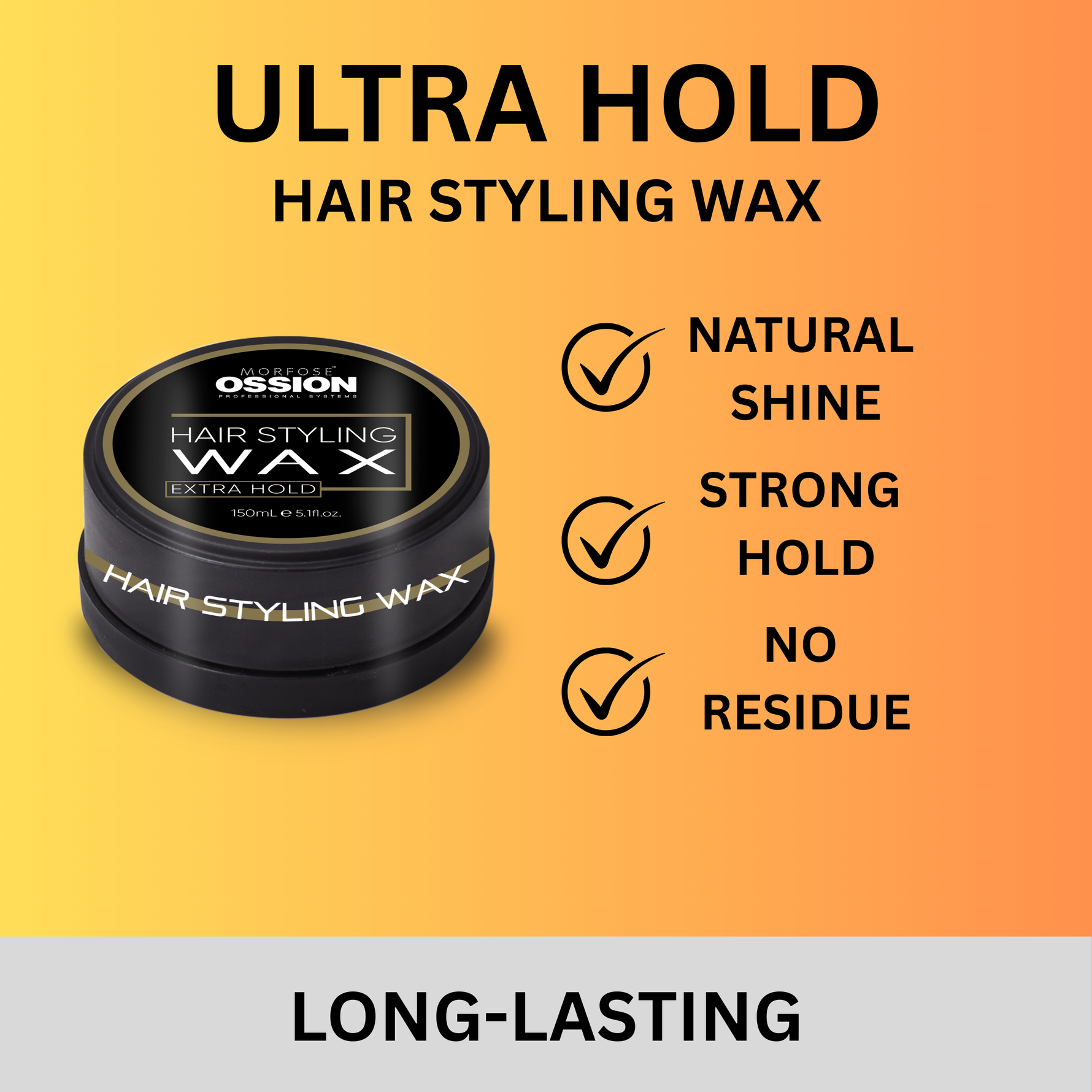 Morfose Ossion Premium Barber Extra Hold Hair Wax - The Morfose