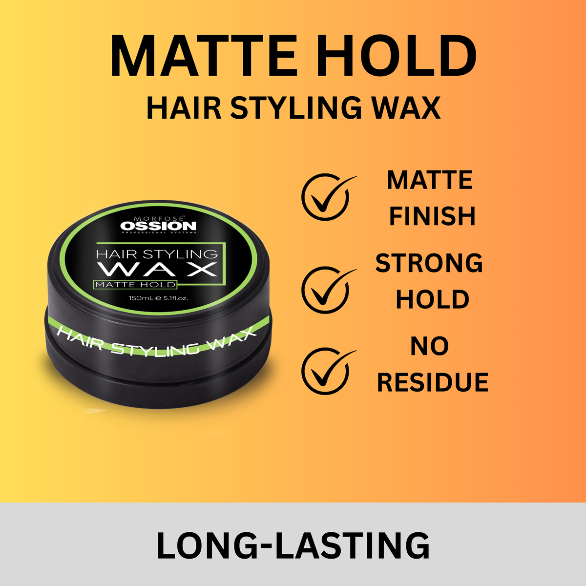 Morfose Ossion Premium Barber Matte Hold Hair Wax - The Morfose