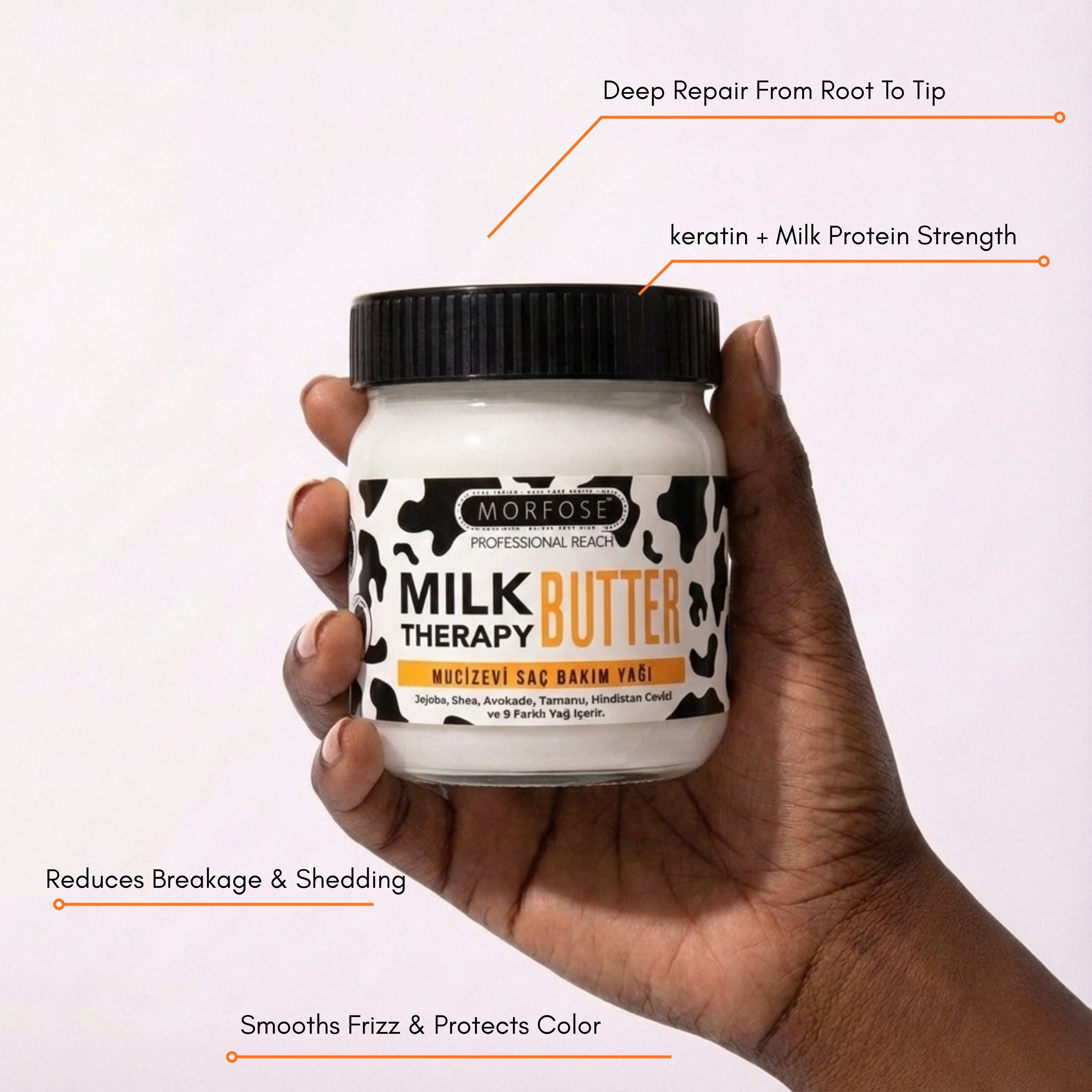 Morfose Milk Therapy Butter Cream Hair Oil, 6.76 Fl oz