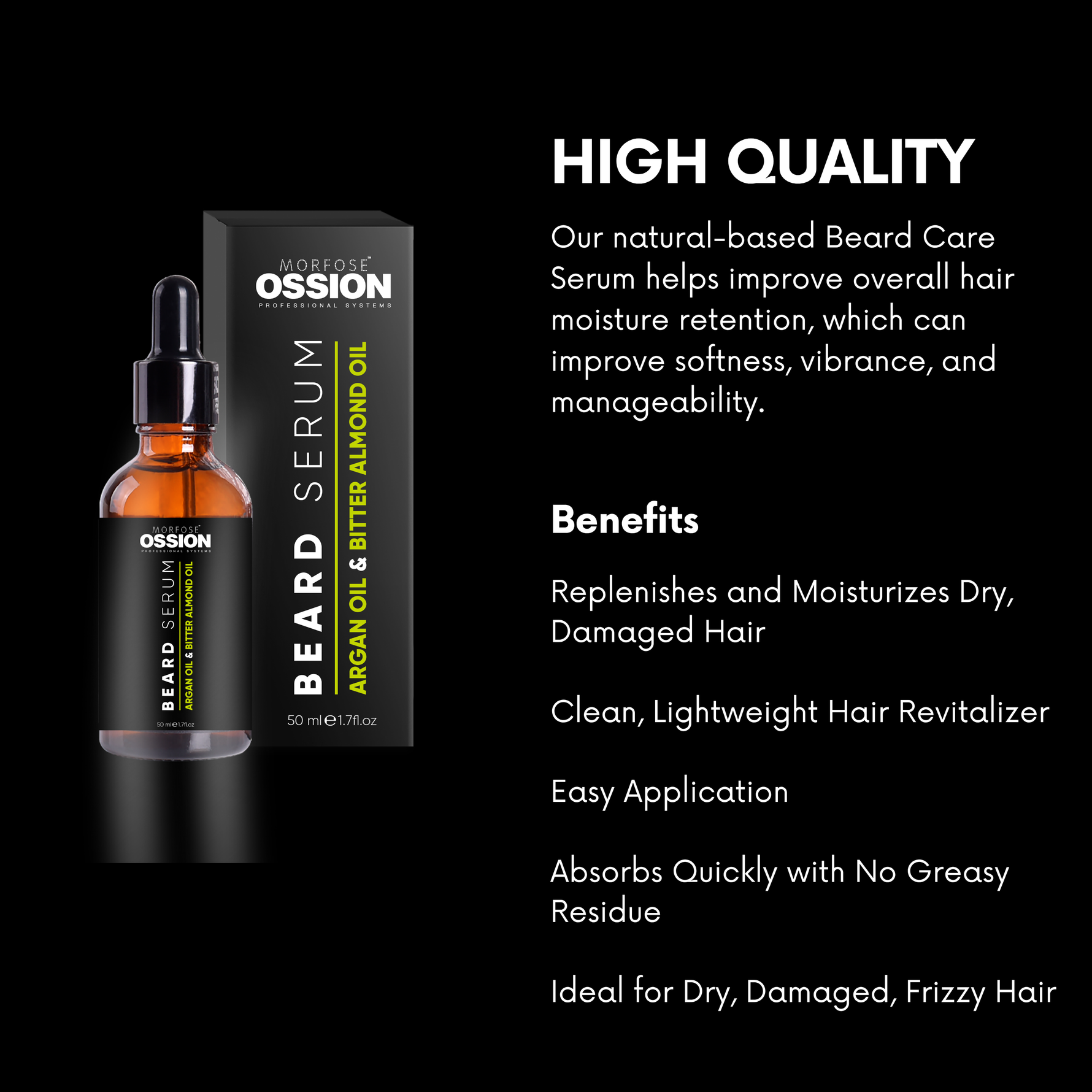 Morfose Ossion Premium Barber Line Beard Serum - The Morfose