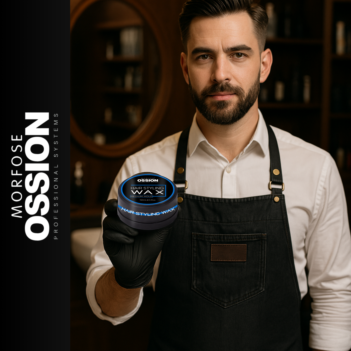Morfose Ossion Premium Barber Medium Hold Hair Wax - The Morfose