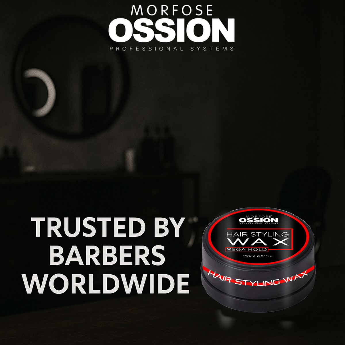 Morfose Ossion Premium Barber Mega Hold Hair Wax - The Morfose