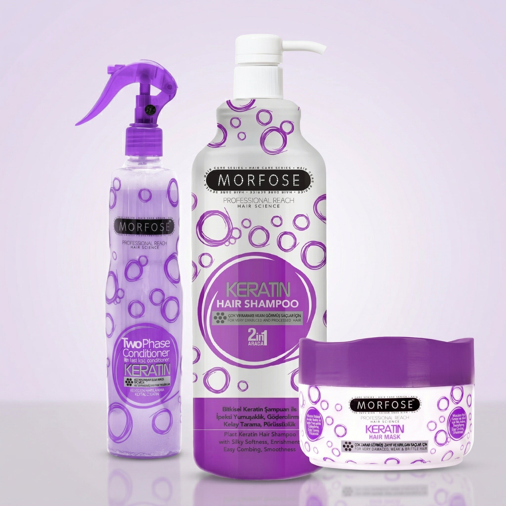 Keratin Hair Care Set for Damaged Hair | The Morfose