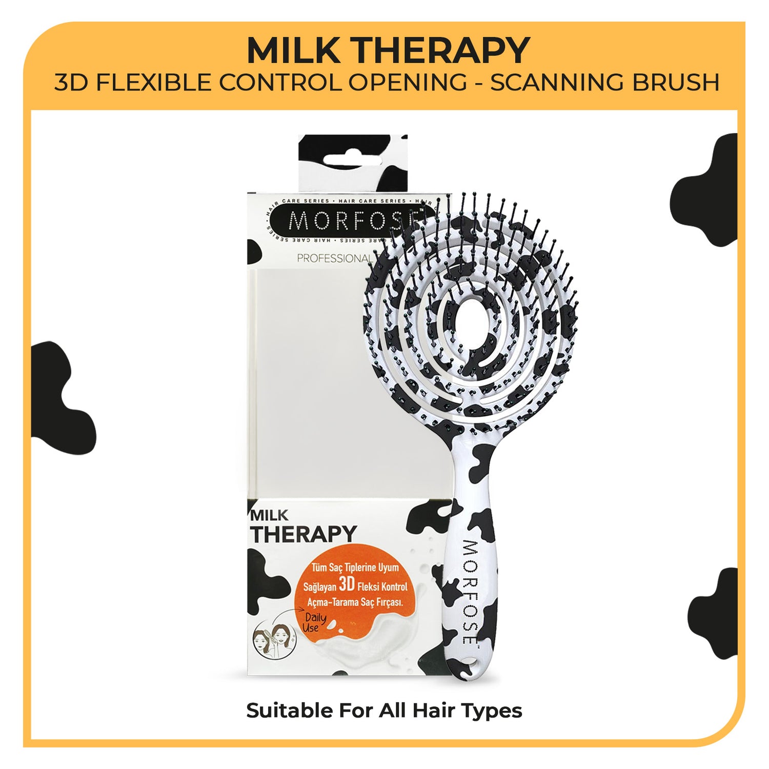 Morfose Milk Therapy Hair Brush