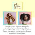Morfose Professional Keratin Creamy Hair Shampoo for Dry, Damaged, or Brittle Strands, 12 Essential Amino Acids and Proteins, Repairs and Protects, fuller, healthier, softer look, Eliminates Dryness, Damage, and Split Ends, 1000 ml - themorfose
