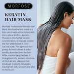 Morfose Keratin Hair Mask, Hair Mask for Dry Damaged Hair and Growth, Deep Conditioner for Dry Damaged Hair, Deep Conditioner, Hair Treatment for Dry Damaged Hair, Hair Moisturizer, 16.9fl oz - themorfose