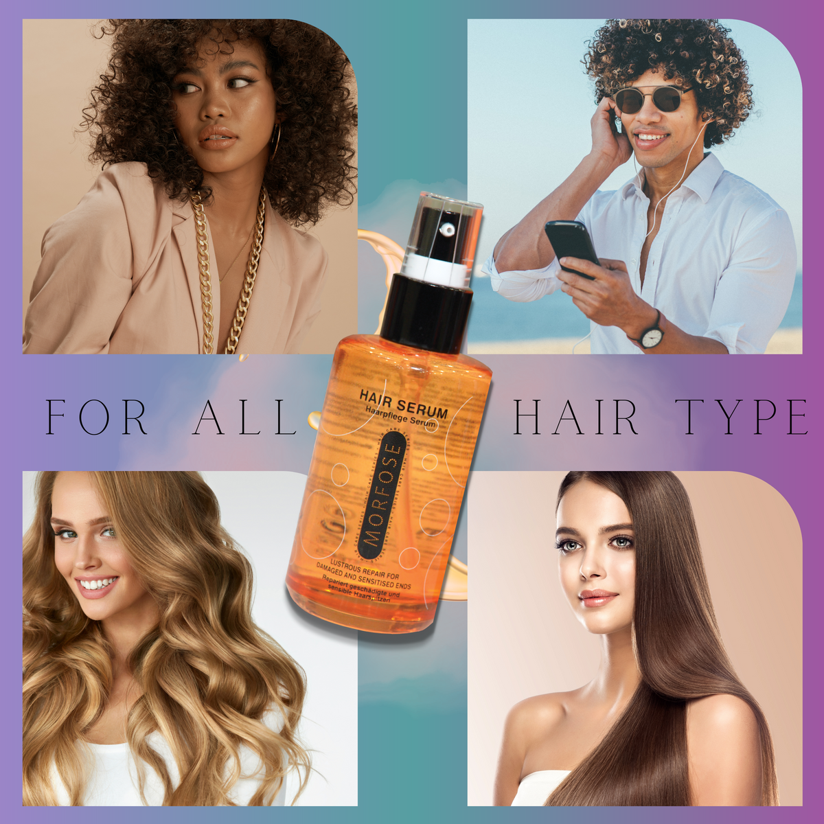 Morfose Anti Frizz Hair Serum to Eliminate Frizz, Lock In Moisture, and Restore Shine, Prevent Split Ends and Dry Damage, Smoothing Serum for Hair, Silky Softness Hair, Shine and Radiance, 2.54 Fl oz - themorfose
