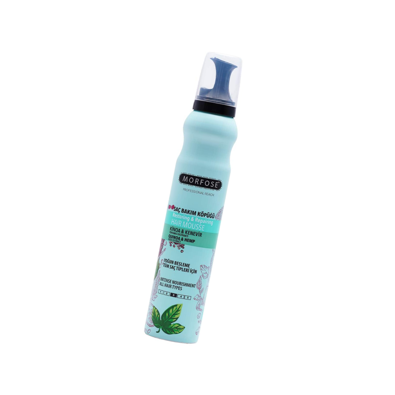Morfose Quinoa & Hemp Hair Mousse, 6.76 Fl Oz
