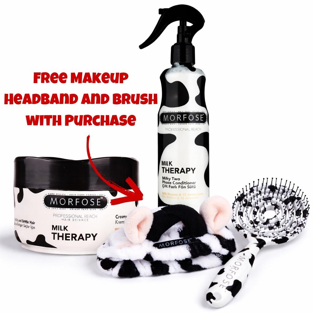 Milk Therapy Two-Phase Conditioner + Repair Mask + Brush Set