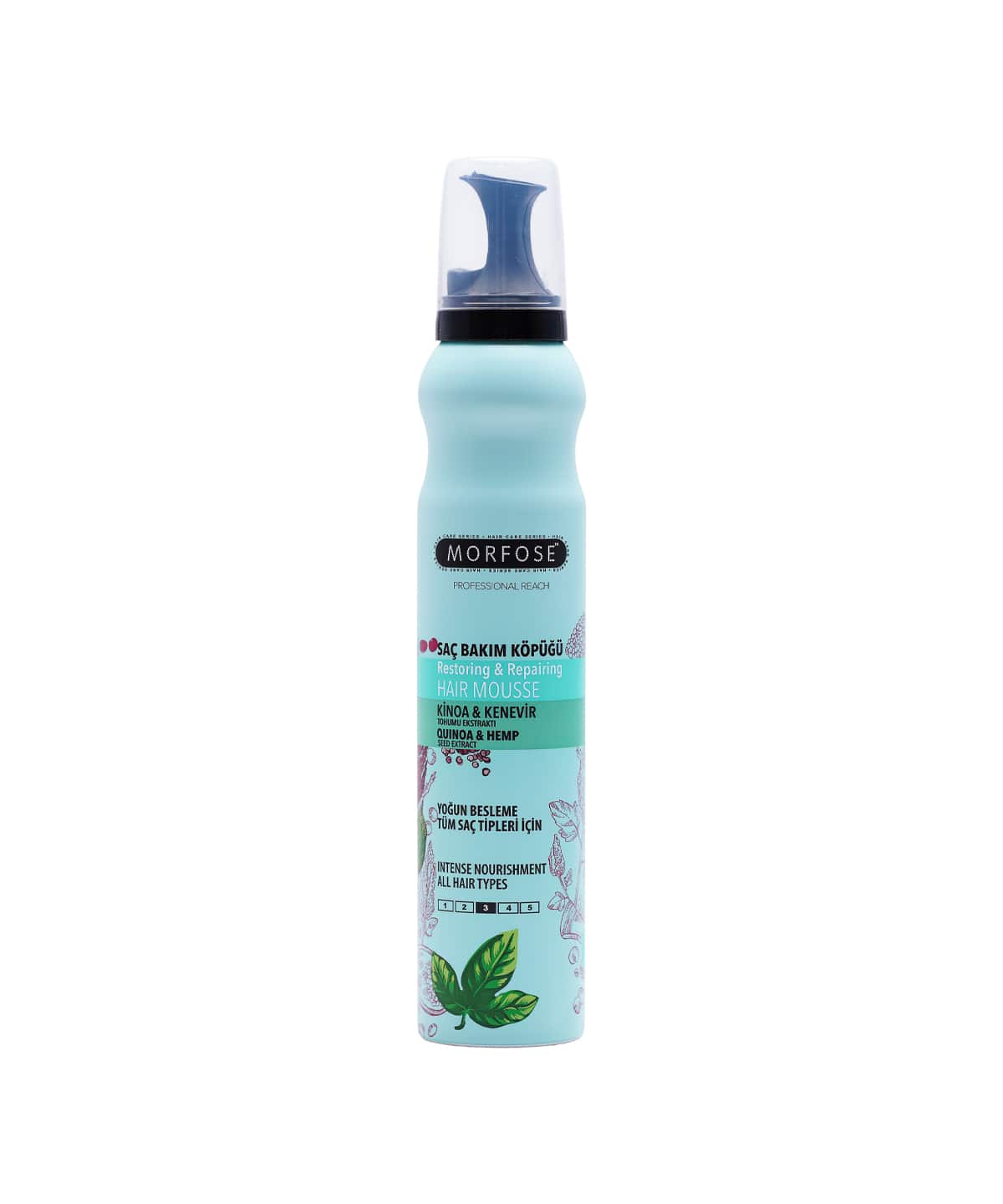 Morfose Quinoa & Hemp Hair Mousse, 6.76 Fl Oz
