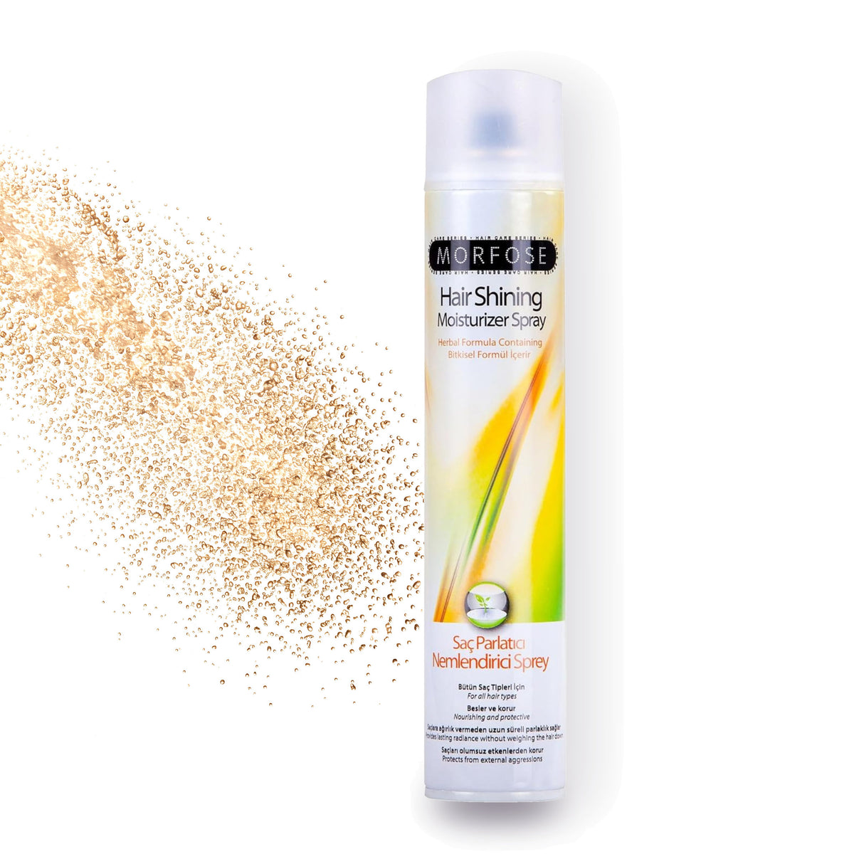 Morfose Hair Shining Spray product photo on a white background
