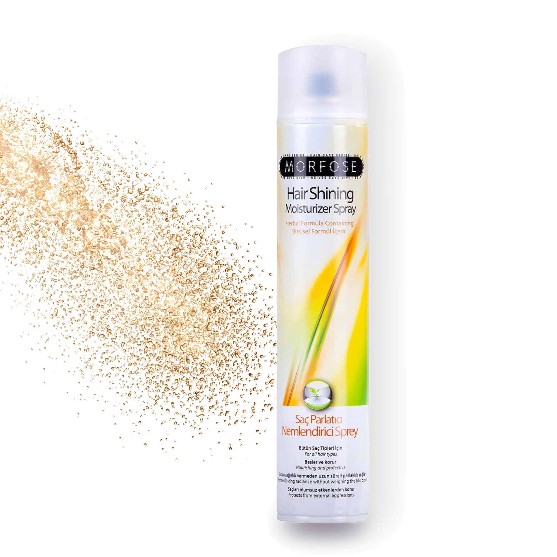 Morfose Hair Shining Spray product photo on a white background