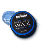 Ossion Medium Hold Wax tin, 150 ml / 5.1 fl oz, on a white background