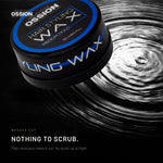 Ossion Medium Hold Wax tin resting on rippling water