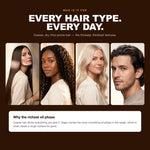 Morfose Argan set on straight, curly, bleached and men's hair — why the richest oil phase