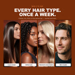 Morfose Argan hair mask on straight, curly, bleached and men's hair