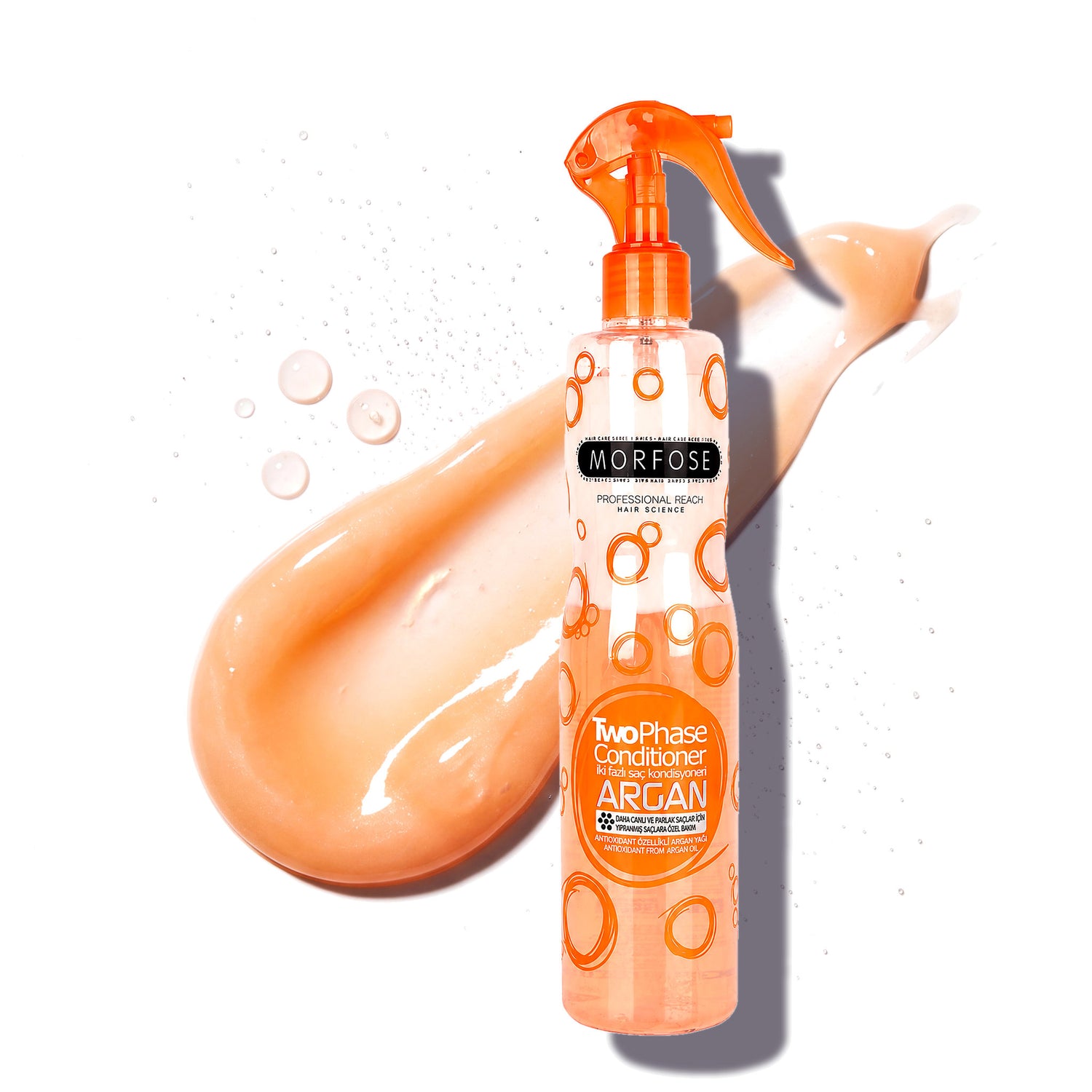 Morfose Two Phase Argan leave-in spray, heat protection, 13.53 fl oz