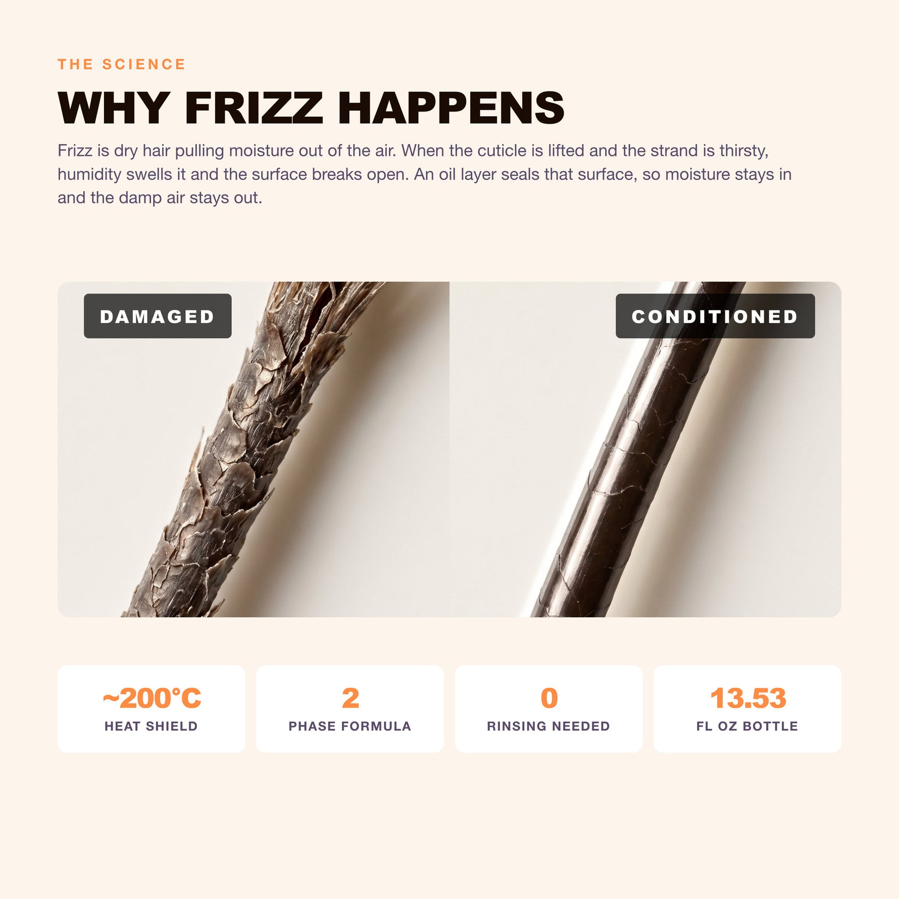 Morfose Argan leave-in: why frizz happens