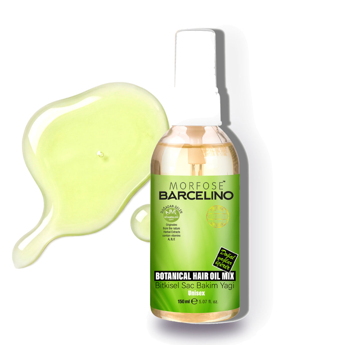 Morfose Barcelino Hair Care Oil product photo on a white background