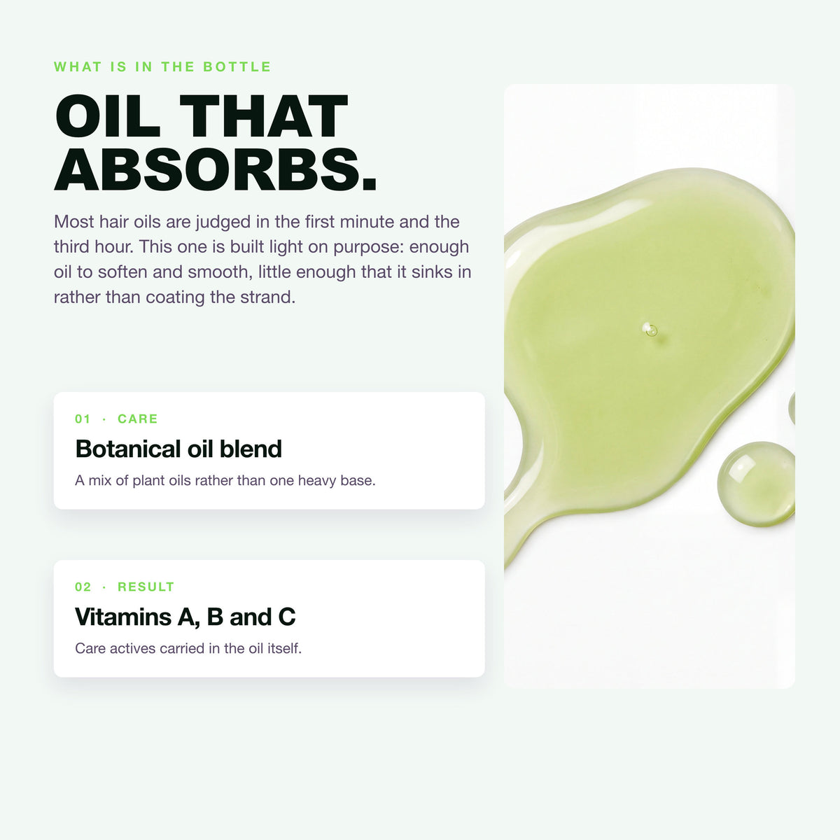Morfose Oils and Serums Botanical Hair Oil: botanical oil blend and vitamins A, B and C