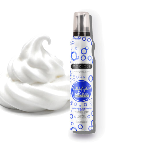 Morfose Hair Mousse Collagen product photo on a white background