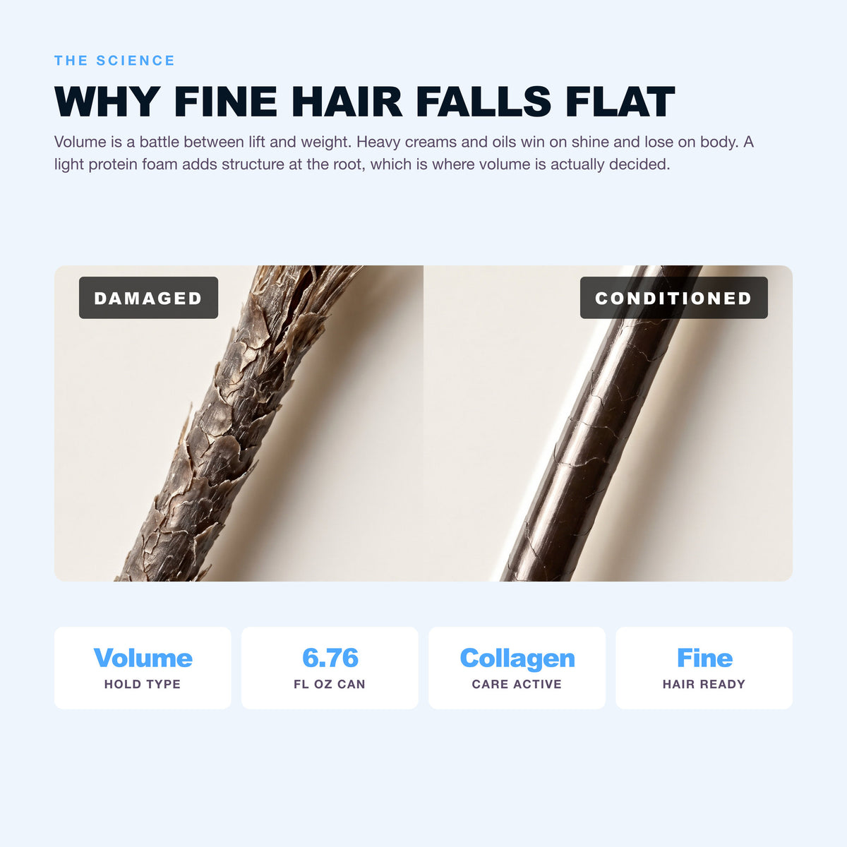 Morfose Styling Hair Mousse: why fine hair falls flat
