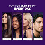 Morfose Styling Hair Mousse on straight, curly, bleached and men's hair