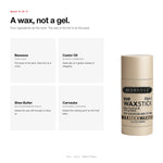 Morfose Hair Wax Stick formula: beeswax, castor oil, shea butter and carnauba