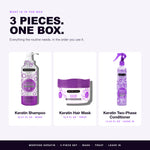 What is in the Morfose Keratin set: Keratin Shampoo, Keratin Hair Mask, Keratin Two-Phase Conditioner