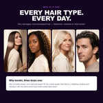 Morfose Keratin set on straight, curly, bleached and men's hair — why keratin, three times over