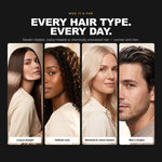 Morfose Professional Milk Biotin + Retinol Shampoo on straight, curly, bleached and men's hair