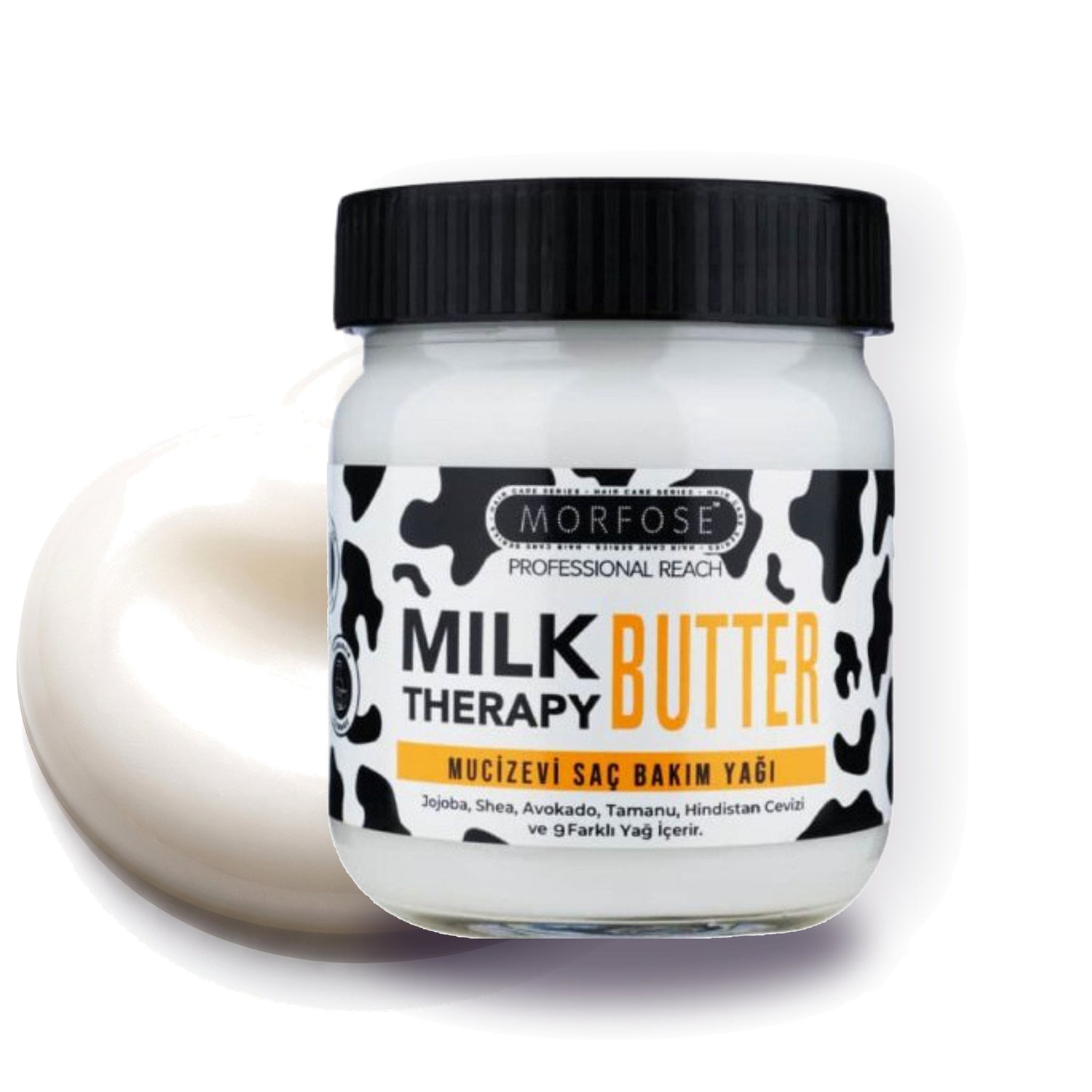 Morfose Milk Therapy Butter Cream Hair Oil product photo on a white background