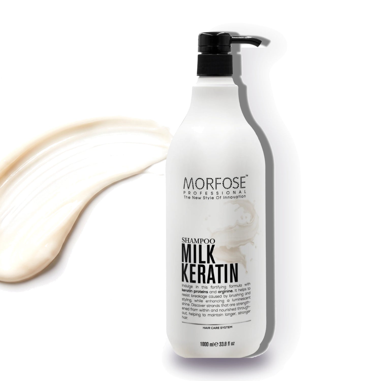 Morfose Professional Milk Keratin Shampoo, 33.81 fl oz