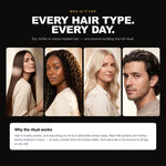 Morfose Milk Therapy set on straight, curly, bleached and men's hair — why the ritual works