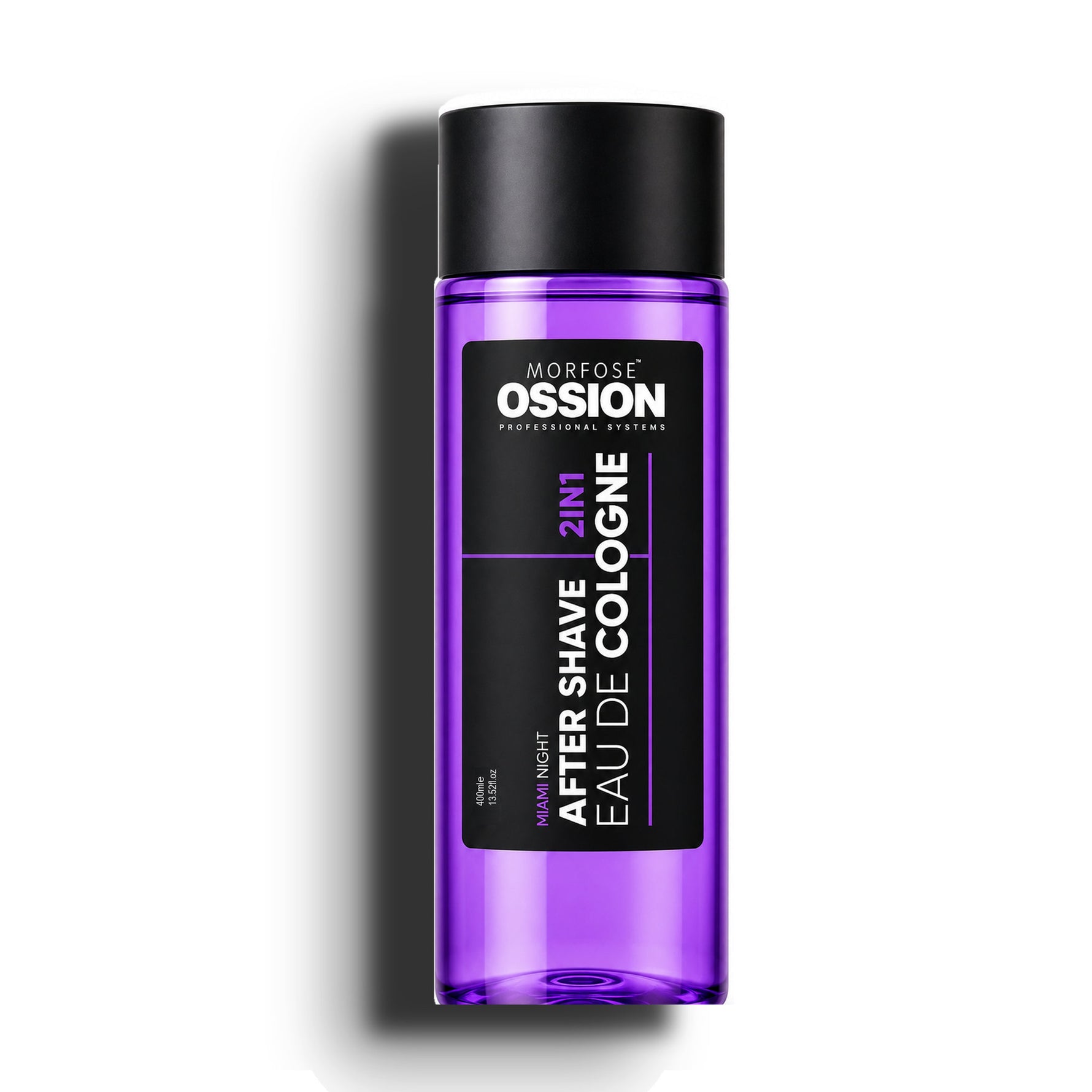Ossion Miami Night After Shave bottle, 400 ml, on a white background