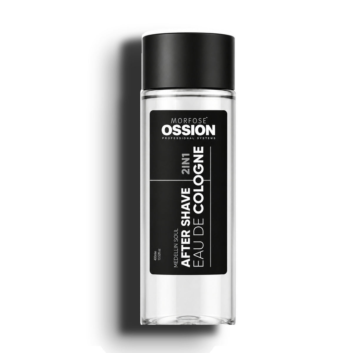 Ossion Medellin Soul After Shave bottle, 400 ml, on a white background