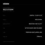 Ossion Red Storm After Shave: size, scent, use and country of origin