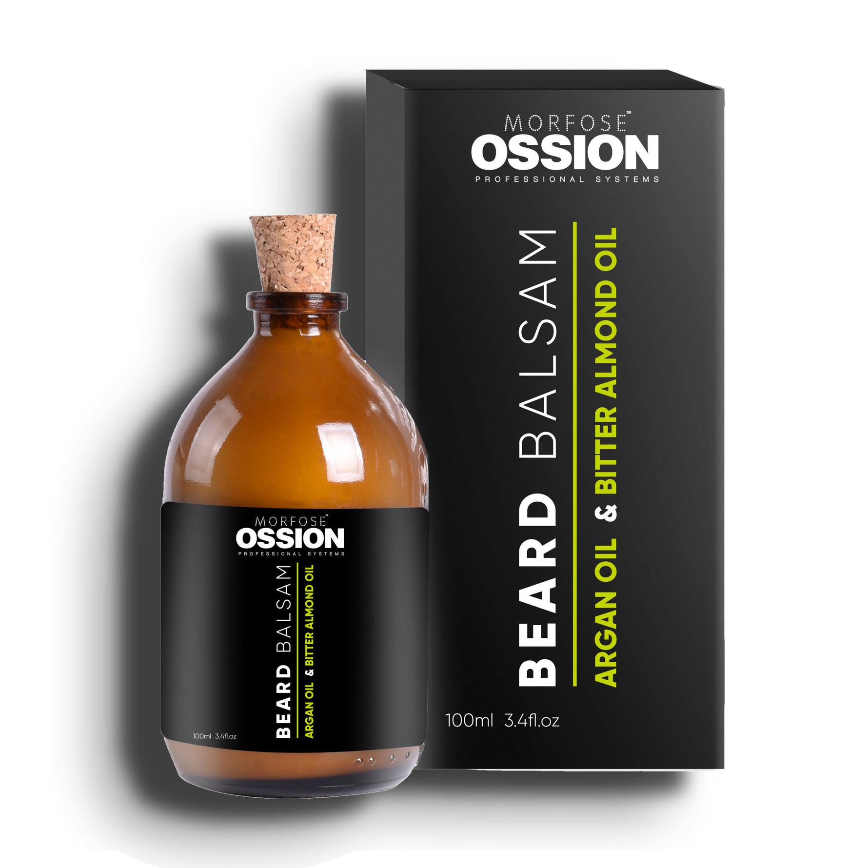 Ossion Beard Balsam bottle, 100 ml, on a white background