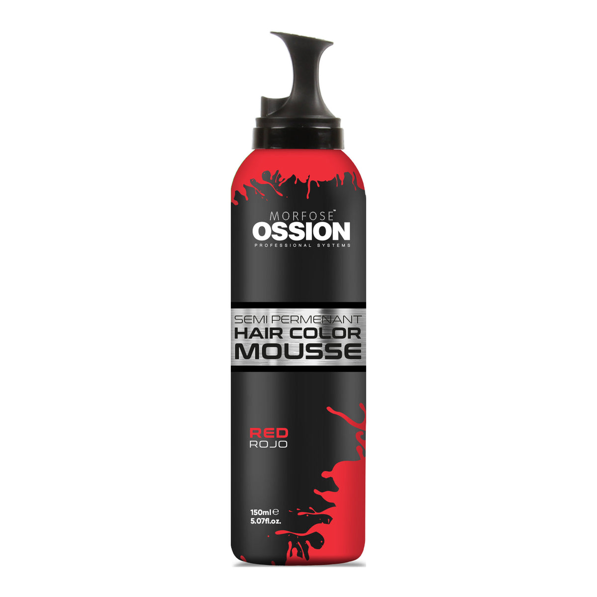 Ossion Semi Permanent Color Mousse can, 150 ml, on a white background