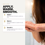 How to use Morfose Oils and Serums Smoothing Serum: apply, warm, smooth