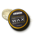 Ossion Extra Hold Wax tin, 150 ml / 5.1 fl oz, on a white background