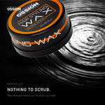Ossion Ultra Hold Wax tin resting on rippling water
